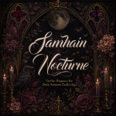 Samhain Nocturne Gothic Halloween Verpackung Geschenkpapier Set
