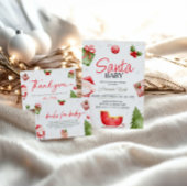 Santa Baby WeihnachtsBaby Duschdusche Windeln Raff Begleitkarte