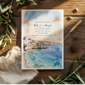 Santorini RSVP-Karten Vorlage | Mittelmeer