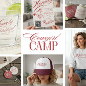 Personalisiert Red Howdy Partner Bachelorette Schlüsselanhänger