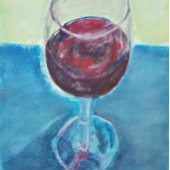 Glas Wein Kunst Niedlich Moderne Geschenkanhänger
