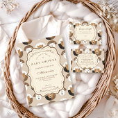 Scandinavian Safari Lion Baby Shower Einladung