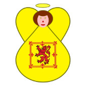 Schotte Lion Rampant Angel Hanukkah Flag personali Geschenkpapier
