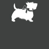 Scotty Dog Baby Shower Puppy Scottish Terrier Gray Pappteller