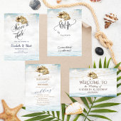 Seashells, Sea, String Lights Script-UAWG Einladung