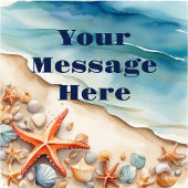 Seashore Bliss Beach Party Ovaler Aufkleber