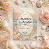 Strandbad Sparkle und Sonnenuntergang Hochzeit Save The Date