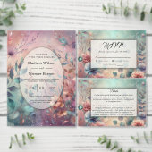 Secret Garden in Abend Glow Wedding Save The Date (Personalisiere diese Kollektion eines unabhängigen Creators.)