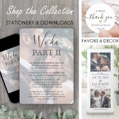 4 Foto Sequel Wedding Simple We Do Part 2 Square Einladung