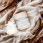 Serene Coastal Sail Birthday Serviette