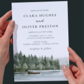 Pacific Northwest See-Evergreen-Hochzeit Save The Date