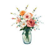 Sophisticated Black Floral Wine Menu Acrylschild