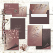 Wax Siegel Wedding Accent Initials Kupfer Rose ID9 Runder Aufkleber