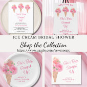 Sie wurde mit Eiscreme-Brautparty vergossen Einladung