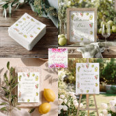 Fresh Off The Market Bridal Registry QR code Begleitkarte