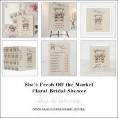Farmers Market Floral Bridal Shower Thank You Card Dankeskarte