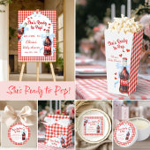 She's Ready to Pop Baby Shower Gift Geschenkschachtel