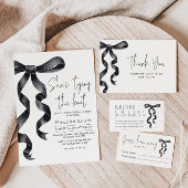 Sie bindet das Brautparty des Knotens Black Bow Serviette