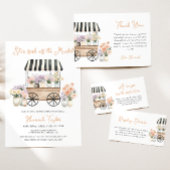 Rezept-Karte für das Brautparty frisch