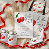 She’s the Cherry on Top Bachelorette Party Favor Runder Aufkleber