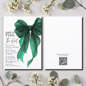 She's Tying The Knot Green Bow Welcome Sign Acrylschild