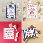 She Found Her Lobster Nautical Bridal Shower Runder Pappuntersetzer