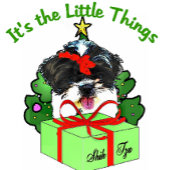 Shih Tzu Christmas Ripsband