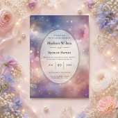 Schimmernde Himmelshardust-Hochzeiten Save The Date