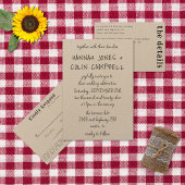 Lässige handgeschriebene Typografie Kraft Begleitkarte