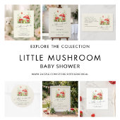 Kleine Mushroom-Toadstool und FroschBaby-Dusche Pappteller