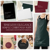 Einfache Schwarz-weiße frohe Weihnachts-Rücksendea