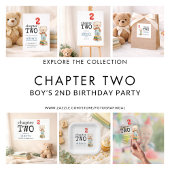Chapter Two Teddy Bear Books Welcome 2nd Birthday Banner