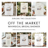 Whimsical Fresh off Market Welcome Bridal Shower Poster