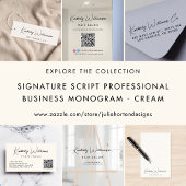 Chic Signature Script Cream Post-it Klebezettel