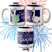 Albernes Gänse mit Haarschwanz Baby Strampler