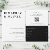 Einladung zur Schwarz-Weiß-Hochzeit (Personalisiere diese Kollektion eines unabhängigen Creators.)