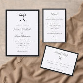 Simple Bow Classic Wedding Fächer (Personalisiere diese Kollektion eines unabhängigen Creators.)