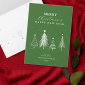 Simple Elegant Christmas Pine Tree Pattern  Duschvorhang (Personalisiere diese Kollektion eines unabhängigen Creators.)