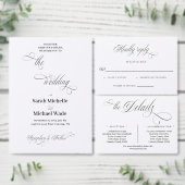 Simple Elegant Calligraphy Script Wedding Einladung (Personalisiere diese Kollektion eines unabhängigen Creators.)