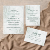 Simple Delicate Floral Wedding RSVP Card (Personalisiere diese Kollektion eines unabhängigen Creators.)