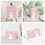 Einfache Elegant llama Alpaca Vielen Dank für Ihre Quadratischer Aufkleber