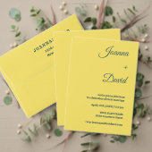 Minimalistischer Stil | Retro-Schriftart-Hochzeit Einladung (Personalisieren Sie die Kollektion dieses unabhängigen Creators. Test)