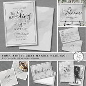 Einfache Elegante Gray Wedding Rücksendeadresse