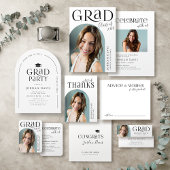 Abschluss für einfache moderne Arch Typografie Einladung