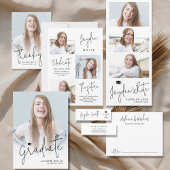 Einfache moderne Script Graduate Rücksendeadresse