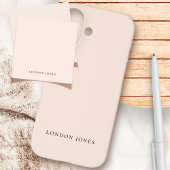 Monogram Blush Pink Moderne Minimalistische Femini Notizblock