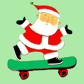 Funny Skateboard Weihnachten
