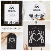 NOVA Halloween Skeleton Heart Hands Baby Dusche Serviette