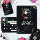 Skull Tattoo Rock and Roll Gothic Wedding Program