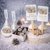 Woodland Sleeping Baby Deer Winter Diaper Raffle Begleitkarte